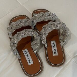 Steve Madden Metallic Braided Sandals